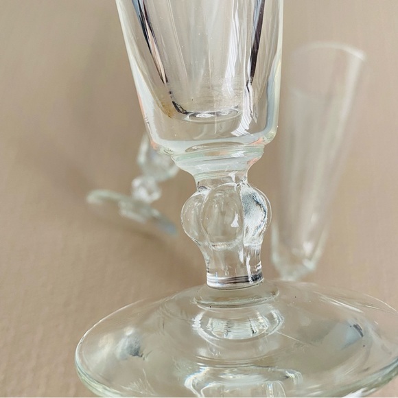 Vintage ‘40’s sling style / Pilsner glasses, set of 3, circa 1945 - Picture 4 of 6